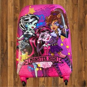 Monster High Pink Rolling Suitcase – Kids Carry-On Luggage by Heys